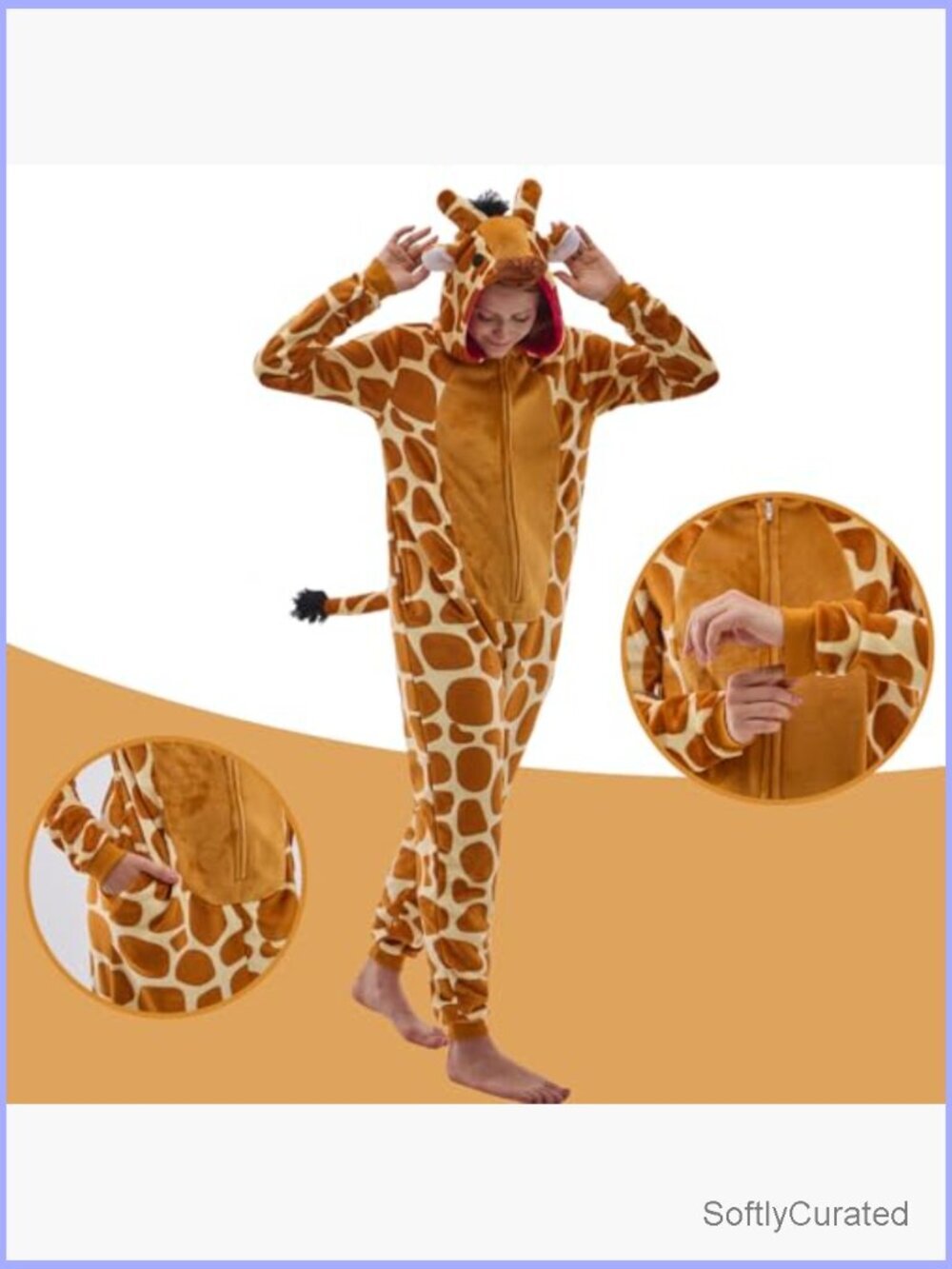 Unisex Adult Onesie Pajama Animal One Piece Sleepwear - Picture 6 of 7